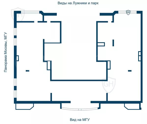 Продажа квартиры площадью 643.9 м² 17 этаж в Ломоносов по адресу Раменки, Мичуринский пр-т, 6, кор. 2